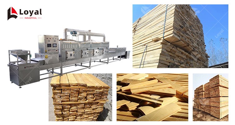 50KW Wood Microwave Oven Tunnel Timber Drying Machine