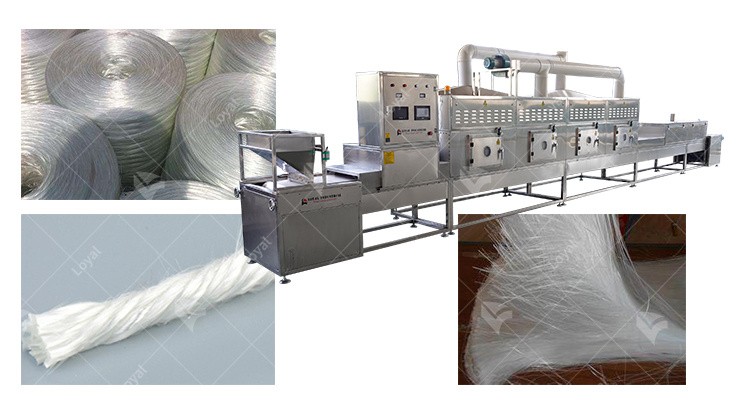 Factory Price 12kw Tunnel Microwave Glass Fiber Drying Machine With Stainless Steel