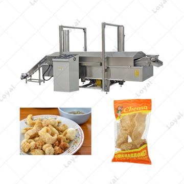Continuous Automatic Pork Rinds Frying Deep Fryer Filter System
